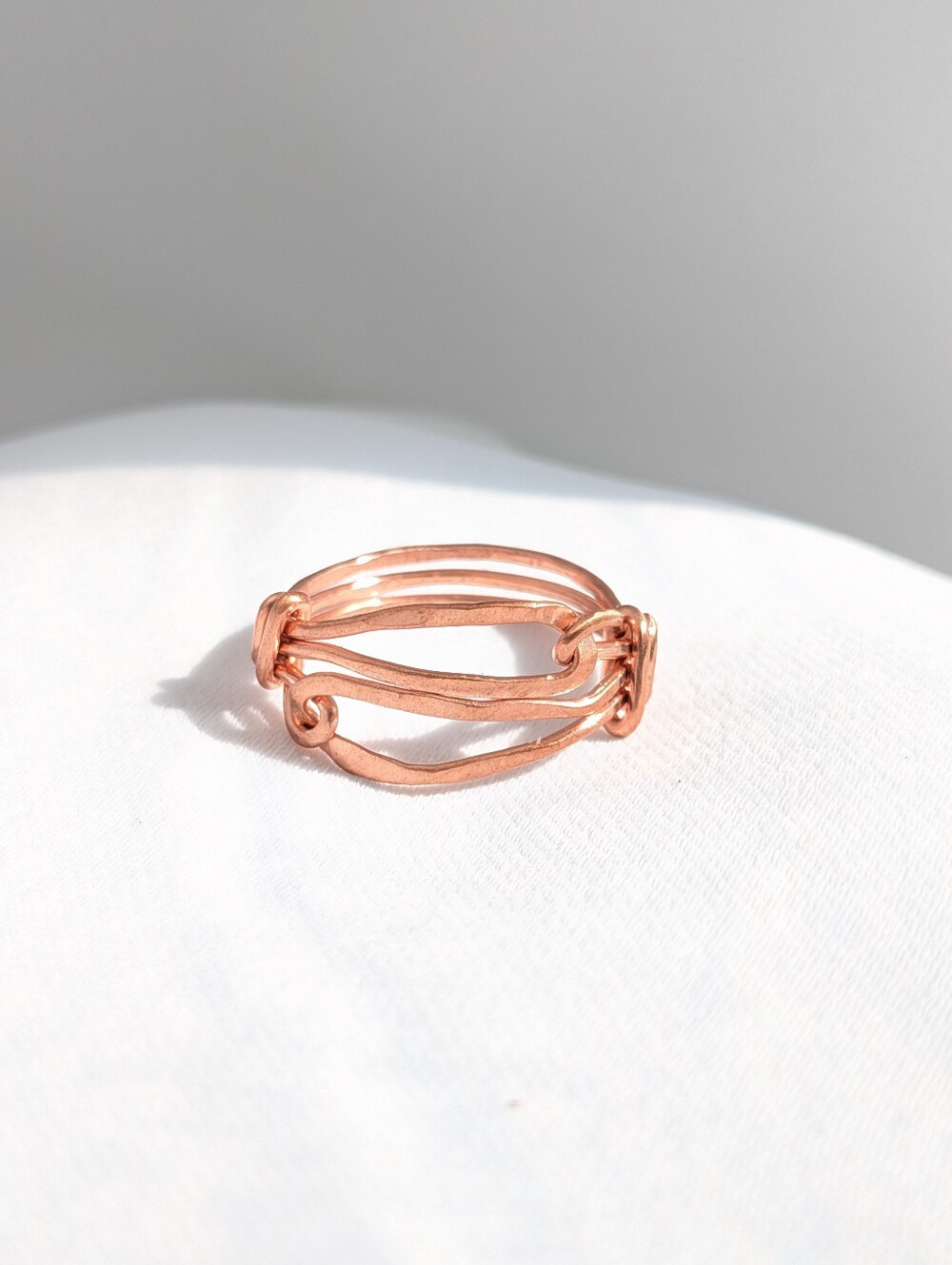 Copper Ring-Artisan Crafted-Precious Metal Jewelry-Unisex-Minimalist
